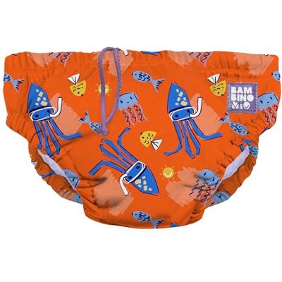 Mitac 6-12 meses, Pañal de natación reutilizable para bebés y niños pequeños (Rayas onduladas) Mitac 6-12 meses, Pañal de natación reutilizable para bebés y niños pequeños (Rayas onduladas)