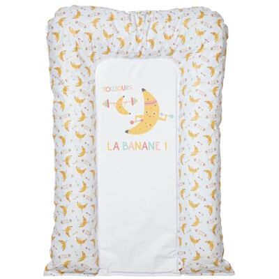 Babycalin – Cambiador de bebé con copos de frutas impermeable y cómodo – Cambiador de 50 x 70 cm – Colchón de mesa cambiador de bebé de PVC – Bordes redondeados elevados – Smoothie Banane Babycalin – Cambiador de bebé con copos de frutas impermeable y cómodo – Cambiador de 50 x 70 cm – Colchón de mesa cambiador de bebé de PVC – Bordes redondeados elevados – Smoothie Banane