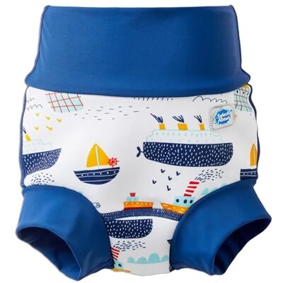 Splash About Happy Nappy Duo pañal de natación Reutilizable and Toddler Swim, Tug Boats, 6-12 Meses Unisex Baby Splash About Happy Nappy Duo pañal de natación Reutilizable and Toddler Swim, Tug Boats, 6-12 Meses Unisex Baby
