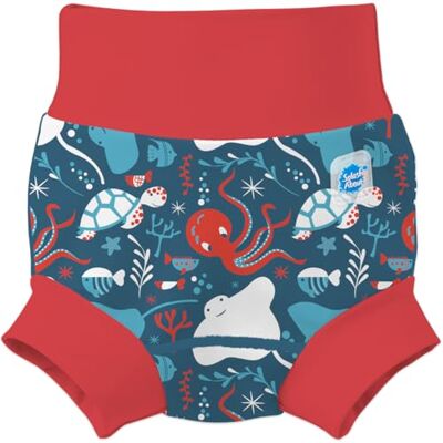 Splash About Happy Nappy Duo pañal de natación Reutilizable, Under The Sea Red, 12-24 Meses Splash About Happy Nappy Duo pañal de natación Reutilizable, Under The Sea Red, 12-24 Meses