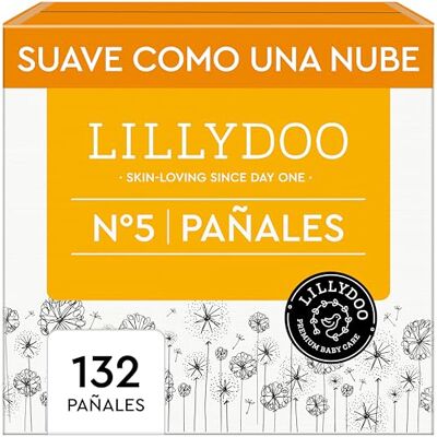 LILLYDOO Pañales , talla 5 (11+ kg), 132 uds., con protección contra fugas LILLYDOO Pañales , talla 5 (11+ kg), 132 uds., con protección contra fugas