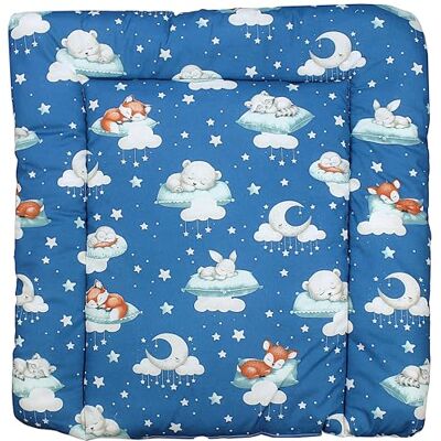 TupTam Colchón para Cambiador para Bebés Niños y Niñas, Bebés animales dormidos/Azul oscuro, 70 x 60 cm TupTam Colchón para Cambiador para Bebés Niños y Niñas, Bebés animales dormidos/Azul oscuro, 70 x 60 cm