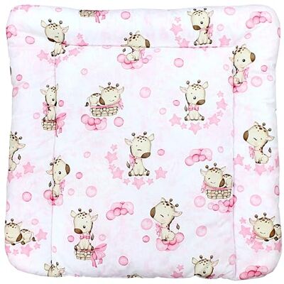 TupTam Colchón para Cambiador para Bebés Niños y Niñas, Jirafa/Rosa, 70 x 60 cm TupTam Colchón para Cambiador para Bebés Niños y Niñas, Jirafa/Rosa, 70 x 60 cm