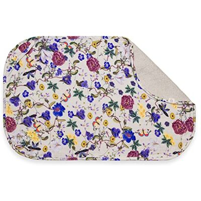 hauck Funda Cambiador Bebe Topper Cambiador de Fibras Muselina y Rizo Transpirables, Lavable a 60° C, Empapadores Compatible con Change N Clean Baby, Toalla Unisex 69x44 cm Floral hauck Funda Cambiador Bebe Topper Cambiador de Fibras Muselina y Rizo Transpirables, Lavable a 60° C, Empapadores Compatible con Change N Clean Baby, Toalla Unisex 69x44 cm Floral