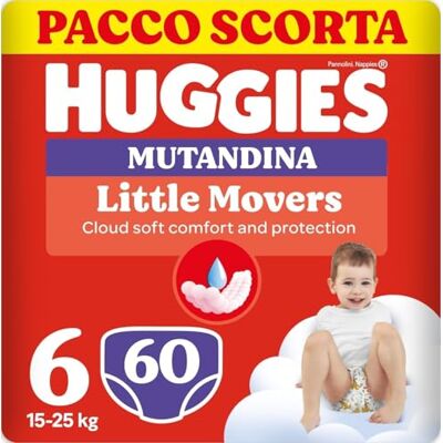 HUGGIES Braguita pañal 60 unidades Taglia 6 violeta HUGGIES Braguita pañal 60 unidades Taglia 6 violeta