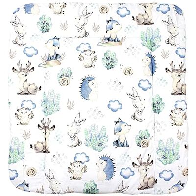 TupTam Colchón para Cambiador para Bebés Niños y Niñas, Ciervo/Erizo, 70 x 70 cm TupTam Colchón para Cambiador para Bebés Niños y Niñas, Ciervo/Erizo, 70 x 70 cm
