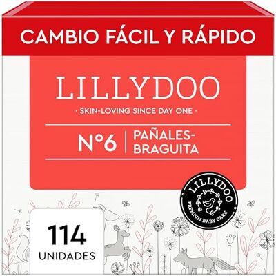 LILLYDOO Pañales-braguita , talla 6 (13+ kg), 114 uds. LILLYDOO Pañales-braguita , talla 6 (13+ kg), 114 uds.