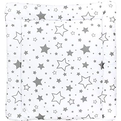 TupTam Colchón para Cambiador para Bebés Niños y Niñas, Gris/Galaxia, 70 x 60 cm TupTam Colchón para Cambiador para Bebés Niños y Niñas, Gris/Galaxia, 70 x 60 cm