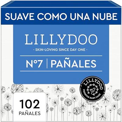 LILLYDOO Pañales , talla 7 (15+ kg), 102 uds., con protección contra fugas LILLYDOO Pañales , talla 7 (15+ kg), 102 uds., con protección contra fugas