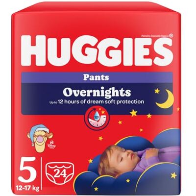 Pantalones HUGGIES Overnights 5 - Pañales para bebé Pantalones HUGGIES Overnights 5 - Pañales para bebé