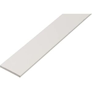 Alberts Barra plana Plástico, blanco 2000 x 40 x 3 mm Alberts Barra plana Plástico, blanco 2000 x 40 x 3 mm