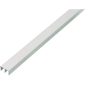 Alberts Perfil superior de corredera, Plástico, blanco, 1000 x 18 x 10 mm Alberts Perfil superior de corredera, Plástico, blanco, 1000 x 18 x 10 mm