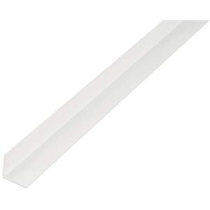 Alberts Perfil de ángulo, Plástico, blanco, 1000 x 10 x 10 mm Alberts Perfil de ángulo, Plástico, blanco, 1000 x 10 x 10 mm