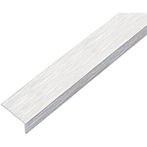 Alberts Perfil angular autoadhesivo aluminio, diseño acero inoxidable, ligero 2000 x 20 x 10 mm Alberts Perfil angular autoadhesivo aluminio, diseño acero inoxidable, ligero 2000 x 20 x 10 mm