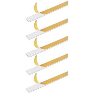 Alberts GAH- 433598 Barra plana autoadhesiva en aluminio de calidad prémium recubierto de plástico en color blanco, longitud 1 m, ancho 20 mm, juego de 5 Alberts GAH- 433598 Barra plana autoadhesiva en aluminio de calidad prémium recubierto de plástico en color blanco, longitud 1 m, ancho 20 mm, juego de 5