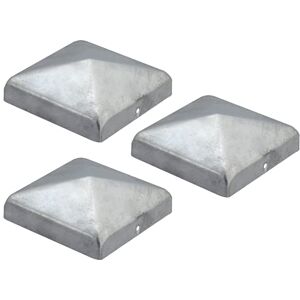 Alberts GAH- 216689 Tapas para postes de madera, forma plana, galvanizadas en caliente, 100 x 100 mm, 3 unidades Alberts GAH- 216689 Tapas para postes de madera, forma plana, galvanizadas en caliente, 100 x 100 mm, 3 unidades