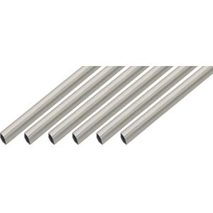 Alberts GAH- 485207 Perfil circular de 4 partes (plástico, aspecto de acero inoxidable, 1000 x 22 x 1,2 mm, 6 unidades) Alberts GAH- 485207 Perfil circular de 4 partes (plástico, aspecto de acero inoxidable, 1000 x 22 x 1,2 mm, 6 unidades)