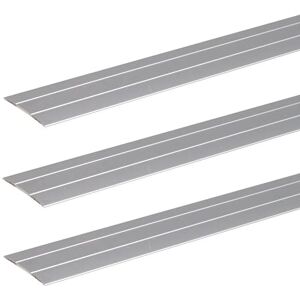 Alberts GAH- 484491 Perfil de transición autoadhesivo, con dos ranuras, aluminio anodizado, 900 x 38 mm, 3 unidades Alberts GAH- 484491 Perfil de transición autoadhesivo, con dos ranuras, aluminio anodizado, 900 x 38 mm, 3 unidades