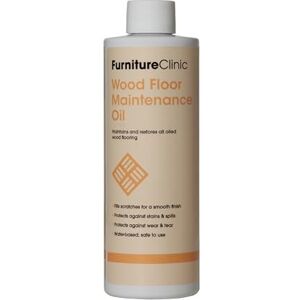 Furniture Clinic Aceite de mantenimiento para suelos de madera, 500 ml, mantiene y restaura todo tipo de suelos de madera engrasada. Protege contra las manchas. Reduce el desgaste. Furniture Clinic Aceite de mantenimiento para suelos de madera, 500 ml, mantiene y restaura todo tipo de suelos de madera engrasada. Protege contra las manchas. Reduce el desgaste.