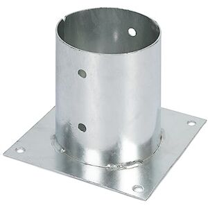 Alberts Anclaje sobre base, Para postes de madera cuadrados y redondos, Galvanizado en caliente, Ø121 mm Alberts Anclaje sobre base, Para postes de madera cuadrados y redondos, Galvanizado en caliente, Ø121 mm