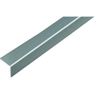 Alberts Perfil de ángulo Autoadhesivo Plástico, óptica de acero inoxidable 1000 x 30 x 30 mm Alberts Perfil de ángulo Autoadhesivo Plástico, óptica de acero inoxidable 1000 x 30 x 30 mm