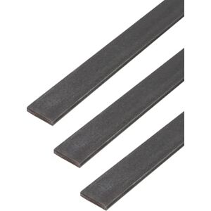 Alberts GAH- 432614 Barra plana de acero de alta calidad laminado en caliente de 1 m de largo y 30 mm de ancho, juego de 3 Alberts GAH- 432614 Barra plana de acero de alta calidad laminado en caliente de 1 m de largo y 30 mm de ancho, juego de 3