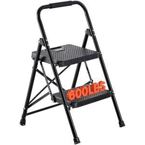 VEVOR Escalera Plegable de 2 Peldaños, Escalera de Tijera con Estructura de Acero, Capacidad de Carga Máx. 272 kg, con Asa Superior de Goma y Pies Antideslizantes, Utensilio para Hogar Cocina Oficina VEVOR Escalera Plegable de 2 Peldaños, Escalera de Tijera con Estructura de Acero, Capacidad de Carga Máx. 272 kg, con Asa Superior de Goma y Pies Antideslizantes, Utensilio para Hogar Cocina Oficina