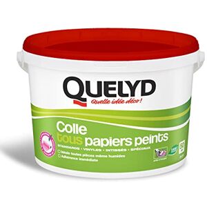 Quelyd Pegamento para todos los papeles pintados en pasta con indicador de color, color rosa Quelyd Pegamento para todos los papeles pintados en pasta con indicador de color, color rosa