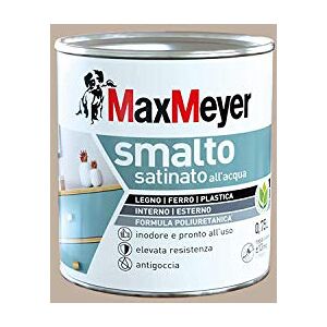 MAXMEYER Esmalte al agua poliuretano satinado color pardo 0,75 l, 0,75 l MAXMEYER Esmalte al agua poliuretano satinado color pardo 0,75 l, 0,75 l