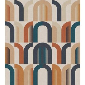 Rasch Magicwalls – Papel pintado fotográfico sobre fieltro con diseño geométrico de arco en azul, beige y rojo de la colección Magicwalls, 3,00 m x 2,65 m (largo x ancho) Rasch Magicwalls – Papel pintado fotográfico sobre fieltro con diseño geométrico de arco en azul, beige y rojo de la colección Magicwalls, 3,00 m x 2,65 m (largo x ancho)