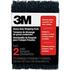 3M Almohadillas de pelado resistentes, 2 unidades, 3-3/4 x 6 pulgadas, resistentes y duraderas, eliminan pintura, barniz, pasta de papel tapiz y otros acabados sin rayar ni cortar la superficie 3M Almohadillas de pelado resistentes, 2 unidades, 3-3/4 x 6 pulgadas, resistentes y duraderas, eliminan pintura, barniz, pasta de papel tapiz y otros acabados sin rayar ni cortar la superficie