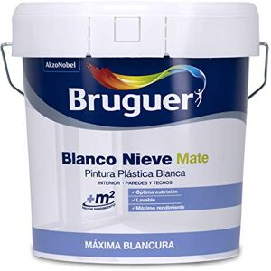 Bruguer Blanco Nieve Plástica Pintura para paredes 4L Bruguer Blanco Nieve Plástica Pintura para paredes 4L