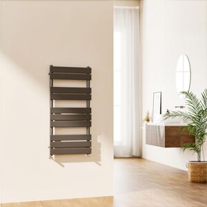 EMKE Toallero radiador Gris Antracita Moderno Panel Plano Escalera de baño radiador montado en la Pared Toalla de baño radiador para Sala de Estar y Cocina 1000 x 500 mm EMKE Toallero radiador Gris Antracita Moderno Panel Plano Escalera de baño radiador montado en la Pared Toalla de baño radiador para Sala de Estar y Cocina 1000 x 500 mm