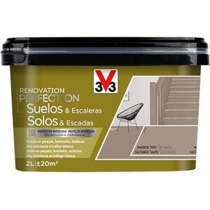 V33 Esmalte Renovation Perfection Suelos Marrón Topo Satinado 2L V33 Esmalte Renovation Perfection Suelos Marrón Topo Satinado 2L