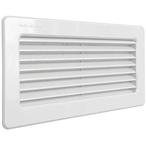 Rejilla de ventilación blanca - C229RB - Montaje en pared con red antipolillas Rejilla de ventilación blanca - C229RB - Montaje en pared con red antipolillas