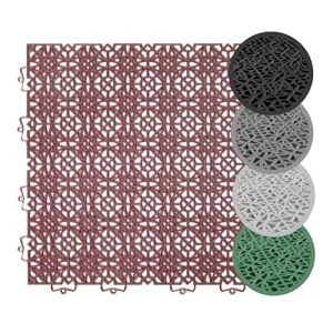 andiamo Terra Sol Baldosas para terraza con sistema de clic, paneles de plástico para exteriores para balcón, suelo de terraza exterior, suelo de balcón resistente a la intemperie, placa de plástico andiamo Terra Sol Baldosas para terraza con sistema de clic, paneles de plástico para exteriores para balcón, suelo de terraza exterior, suelo de balcón resistente a la intemperie, placa de plástico