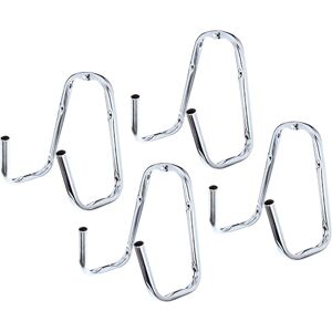 Alberts Gancho mural, Disponible en distintos modelos, Acodado doble, Galvanizado en azul, Diámetro Ø18 mm, 165 x 250 x 130 mm, Juego de 4 Alberts Gancho mural, Disponible en distintos modelos, Acodado doble, Galvanizado en azul, Diámetro Ø18 mm, 165 x 250 x 130 mm, Juego de 4