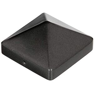 Alberts Capuchón para postes de madera, Modelo alto, Fundición de aluminio, antracita metálica, 90 x 90 mm Alberts Capuchón para postes de madera, Modelo alto, Fundición de aluminio, antracita metálica, 90 x 90 mm