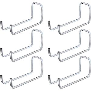 Alberts Gancho mural, Disponible en distintos modelos, Acodado doble, Galvanizado en azul, Diámetro Ø12 mm, 120 x 245 x 90 mm, Juego de 6 Alberts Gancho mural, Disponible en distintos modelos, Acodado doble, Galvanizado en azul, Diámetro Ø12 mm, 120 x 245 x 90 mm, Juego de 6