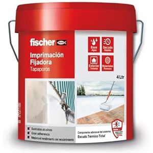 fischer Imprimación Tapaporos para Madera, Sirve también para Yeso y Multitud de Soportes Porosos, para Consolidar y Sellar Superficies Sueltas (4 L) fischer Imprimación Tapaporos para Madera, Sirve también para Yeso y Multitud de Soportes Porosos, para Consolidar y Sellar Superficies Sueltas (4 L)