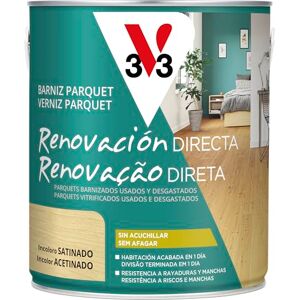V33 BARNIZ RENOVADOR PARQUET & LAMINADOS SATINADO INCOLORO 2,5L V33 BARNIZ RENOVADOR PARQUET & LAMINADOS SATINADO INCOLORO 2,5L