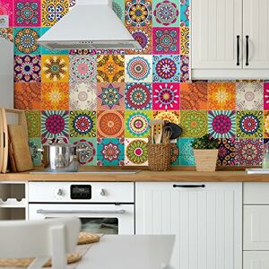 Ambiance Sticker Vinilos Autoadhesivos, Decoración de Paredes, Adhesivos de Azulejos para Baño y Cocina Roses Multicolore 60 Vinilo Azulejos de 15 x 15 cm Ambiance Sticker Vinilos Autoadhesivos, Decoración de Paredes, Adhesivos de Azulejos para Baño y Cocina Roses Multicolore 60 Vinilo Azulejos de 15 x 15 cm