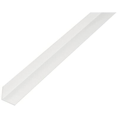 Alberts Perfil de ángulo, Plástico, blanco, 1000 x 25 x 25 mm Alberts Perfil de ángulo, Plástico, blanco, 1000 x 25 x 25 mm
