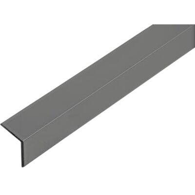 Alberts Perfil angular de aluminio, antracita, revestimiento de plástico, 1000 x 20 x 20 x 1 mm, antracita Alberts Perfil angular de aluminio, antracita, revestimiento de plástico, 1000 x 20 x 20 x 1 mm, antracita
