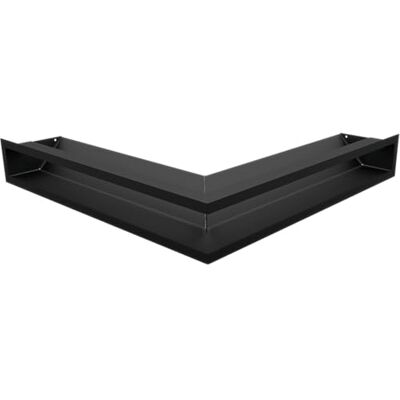 KRATKI Rejilla de ventilación para Esquina, 56 x 56 x 9 cm, Color Negro KRATKI Rejilla de ventilación para Esquina, 56 x 56 x 9 cm, Color Negro