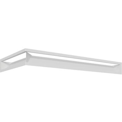 KRATKI KRATI Rejilla de ventilación para Esquina (Derecha, 40 x 80 x 9 cm), Color Blanco KRATKI KRATI Rejilla de ventilación para Esquina (Derecha, 40 x 80 x 9 cm), Color Blanco