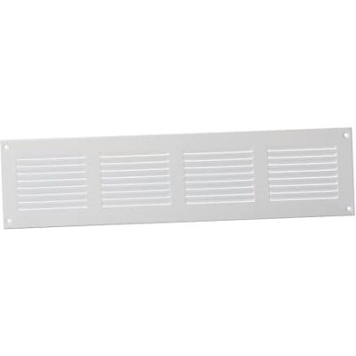 EUROPLAST 400x100mm Rejilla de Ventilación con Mosquitera Rejillas de Aireación Metálicas Acero, Blanco EUROPLAST 400x100mm Rejilla de Ventilación con Mosquitera Rejillas de Aireación Metálicas Acero, Blanco