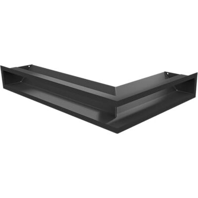 KRATKI Rejilla de ventilación LUFT esquina izquierda 60x40x9 negro Slim KRATKI Rejilla de ventilación LUFT esquina izquierda 60x40x9 negro Slim