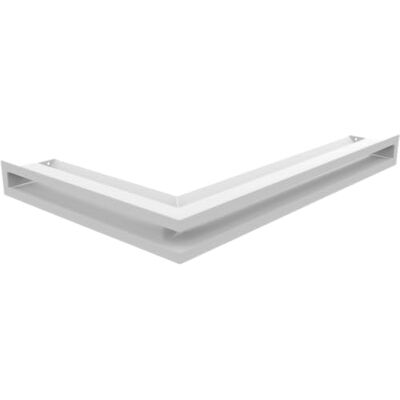 KRATKI Rejilla de ventilación de Esquina Derecha 40 x 60 x 6 Blanco Slim KRATKI Rejilla de ventilación de Esquina Derecha 40 x 60 x 6 Blanco Slim