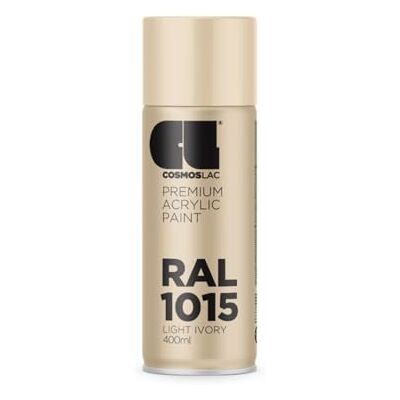 COSMOS LAC Spray Premium Acrylic Brillante Ral 400 Ml (RAL 1015 Marfil claro) COSMOS LAC Spray Premium Acrylic Brillante Ral 400 Ml (RAL 1015 Marfil claro)